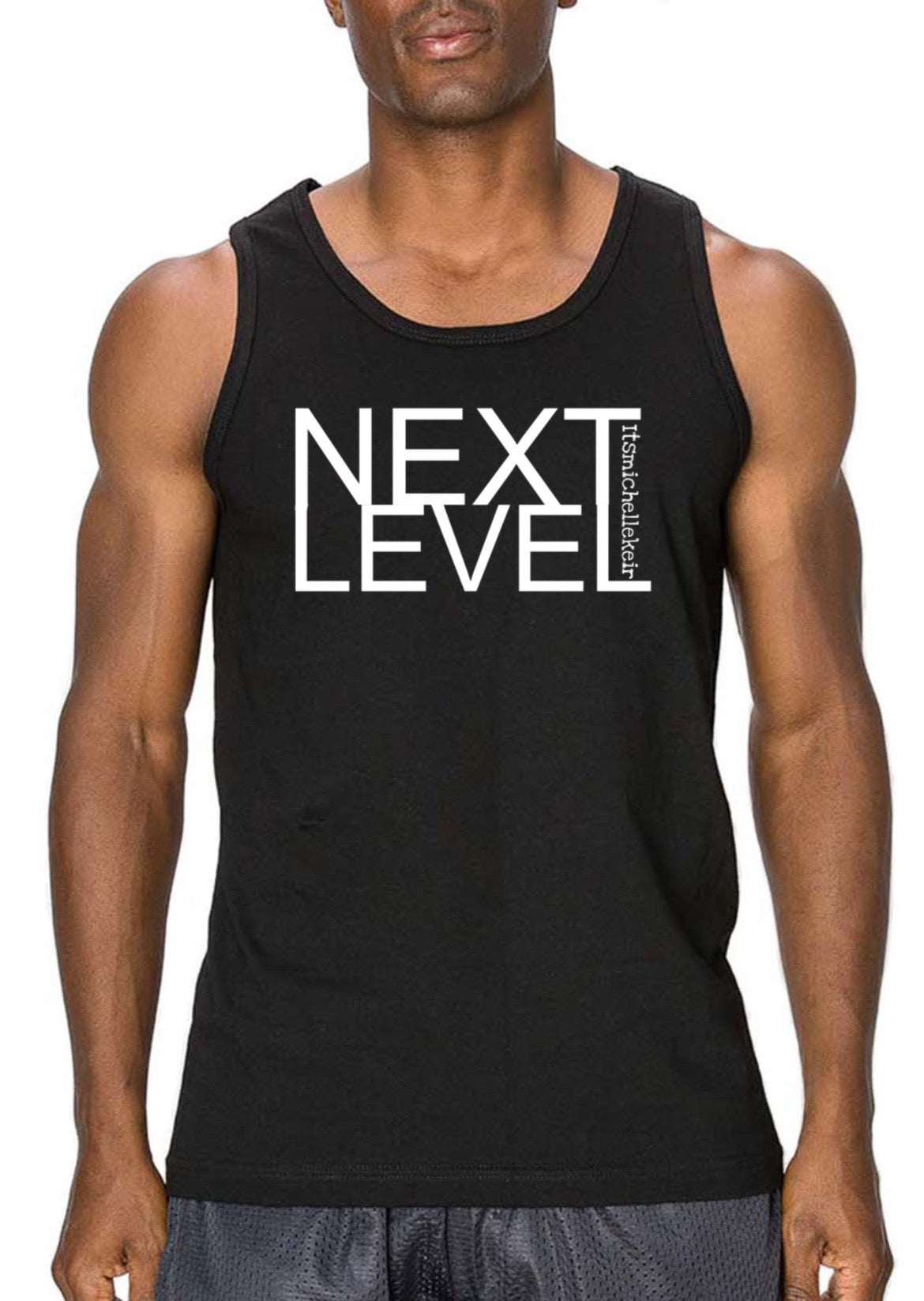 Slim Text Next Level Tank